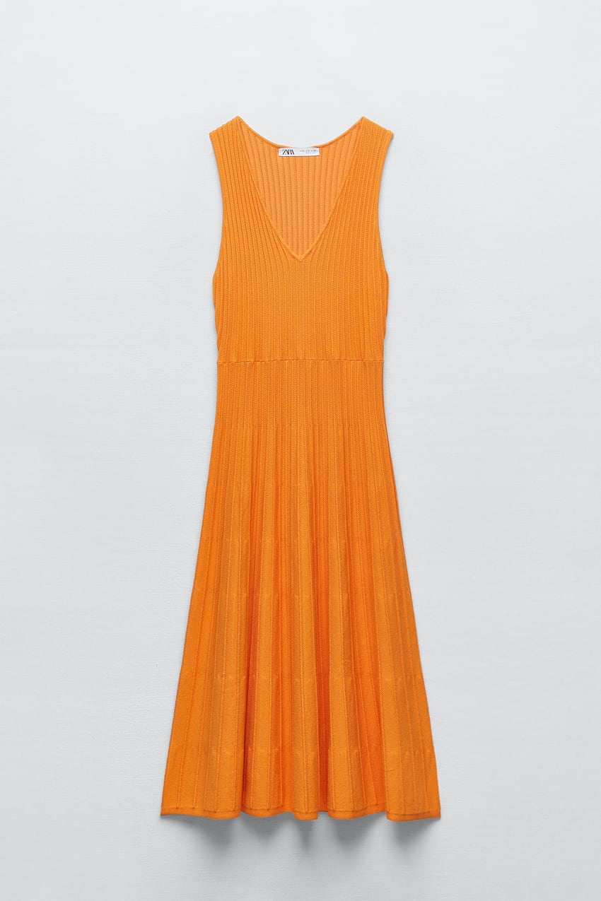 Orange bodycon dress