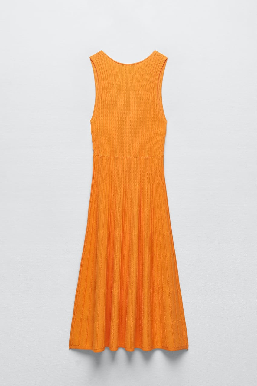 Orange bodycon dress