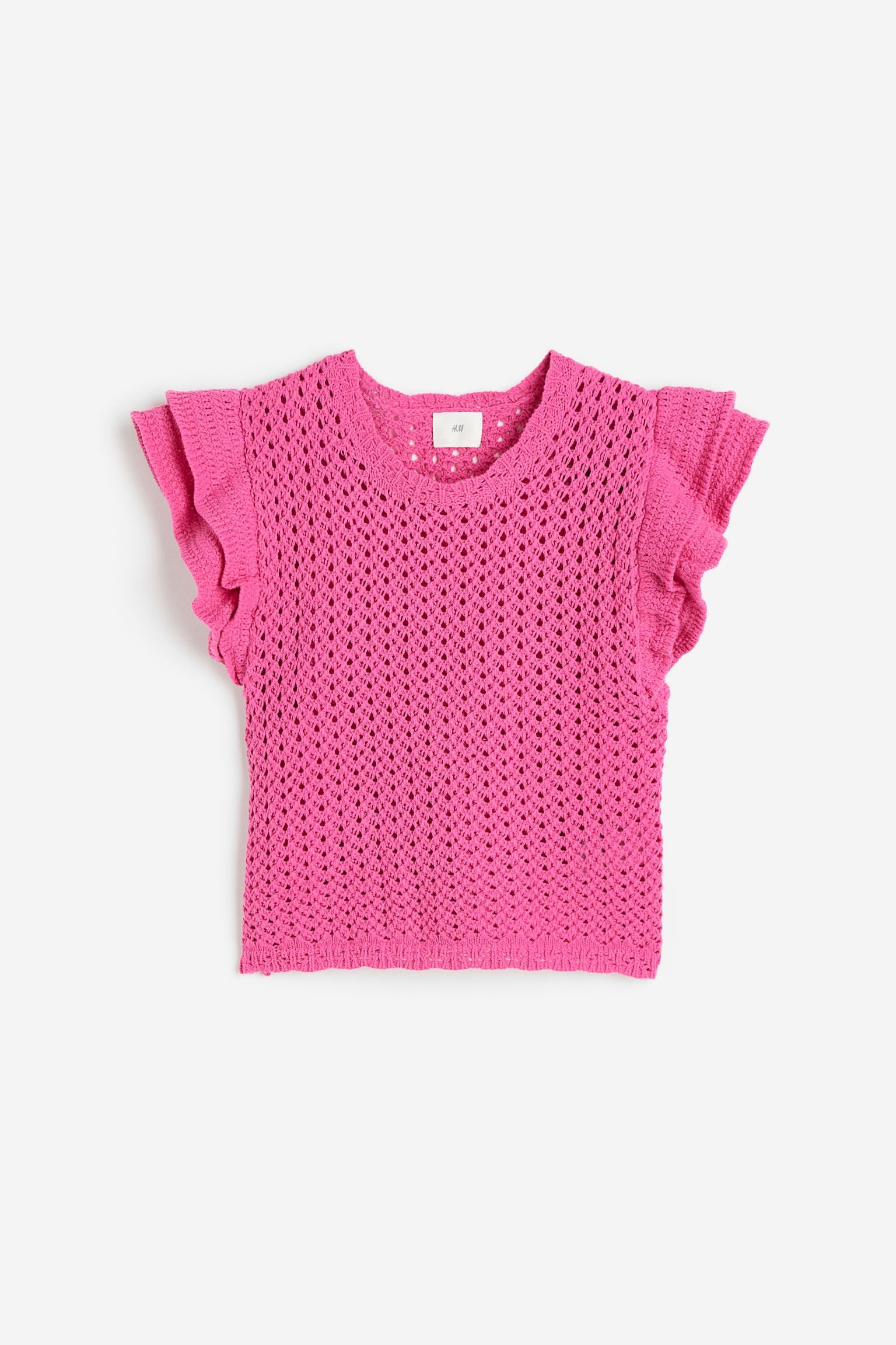 Pointelle-knit top