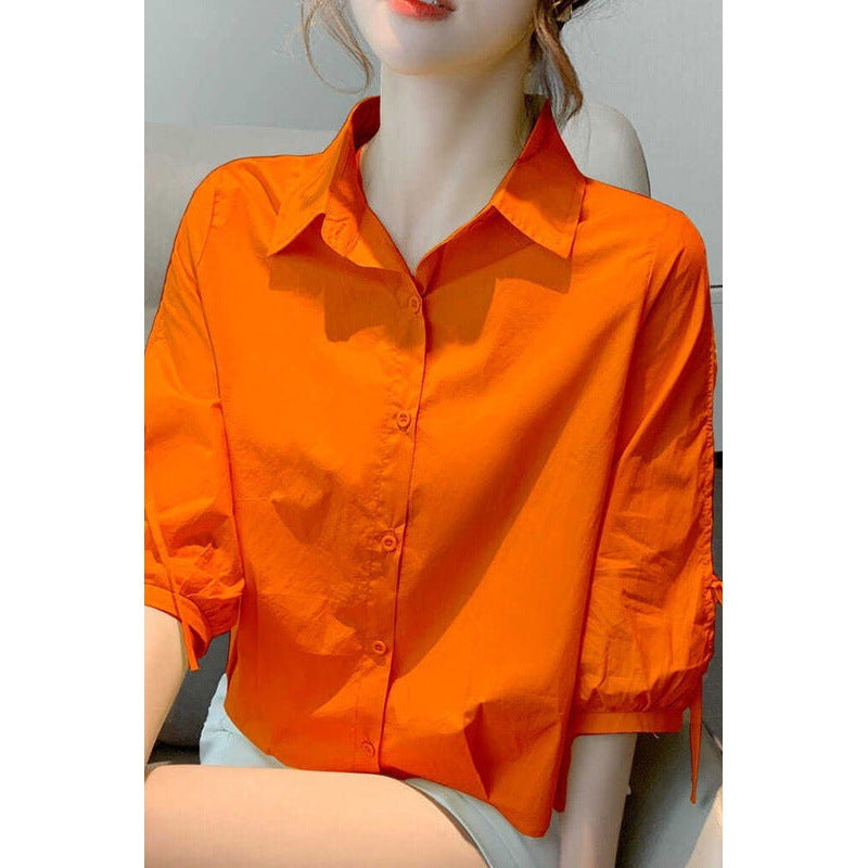 New Korean Fashion Loose Lantern Sleeve